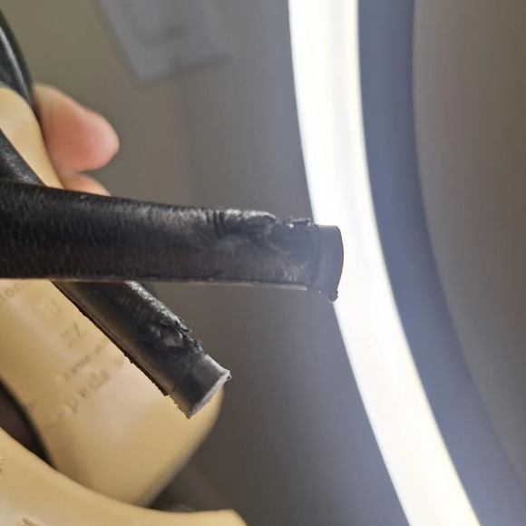 Kate Spade New York Imelda leather bow stilleto heels, sold as is SZ 7.5 - Picture 7 of 10